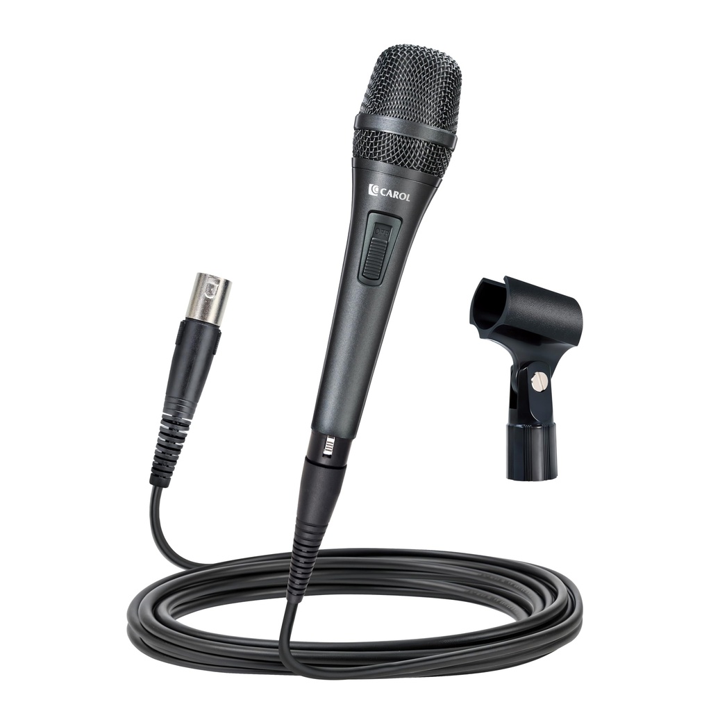CAROL AC-910S XLR Wired Vocal Microphone Dynamic Cardioid Mic with AHNC Noise Cancelling