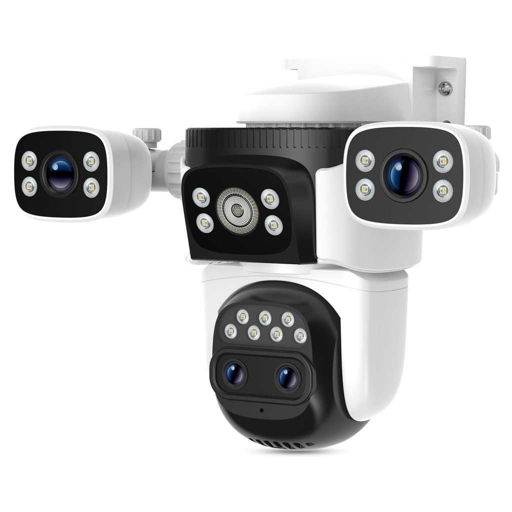 VSTARCAM 4-Lens Security Camera Outdoor Wireless, PTZ Wireless WiFi CCTV Camera with 2K HD