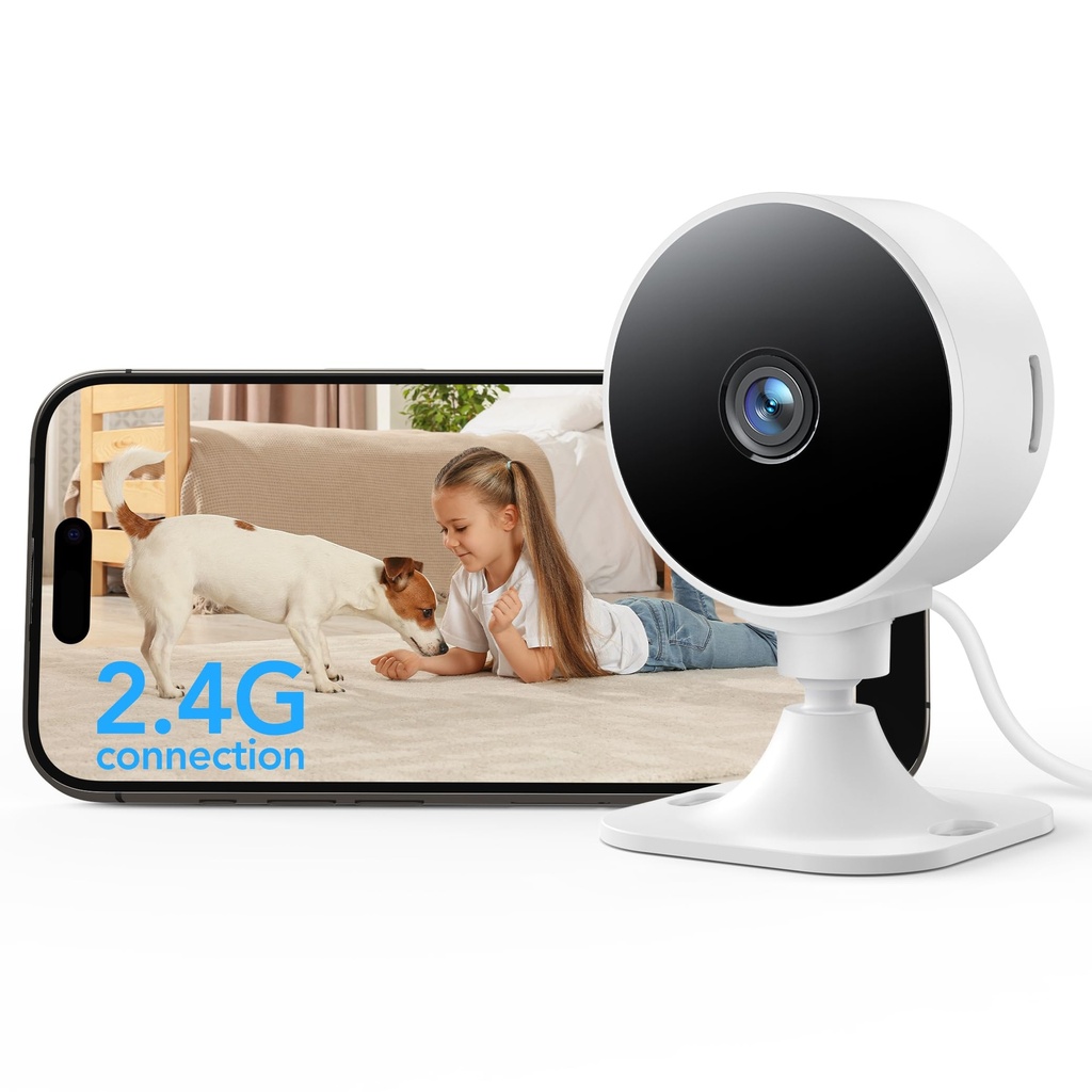 GNCC GC3 Indoor Security Camera, 1080P Pet Camera with Motion/Sound Detection, Fixed Lens,