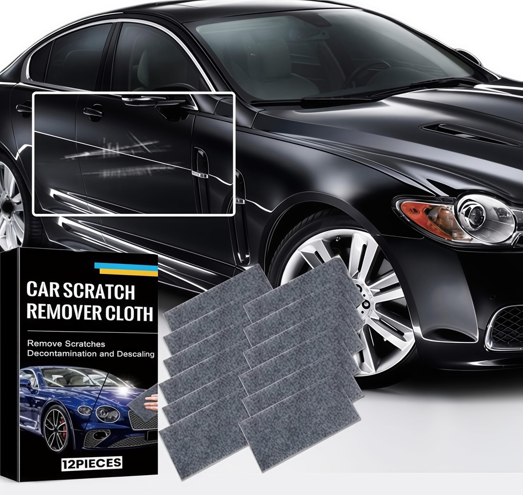12 Pieces Nano Sparkle Cloth for Car Scratches - Scratch Remover Cloth NanoSparkle Cloth fo