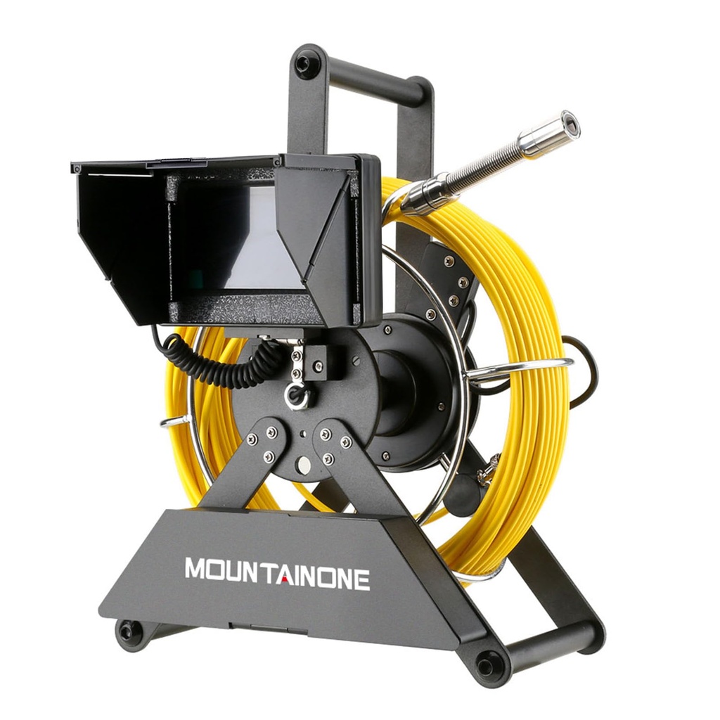 MOUNTAINONE 4.3 inch Sewer Pipe Inspection Camera, 22mm Drain Industrial Endoscope with DVR