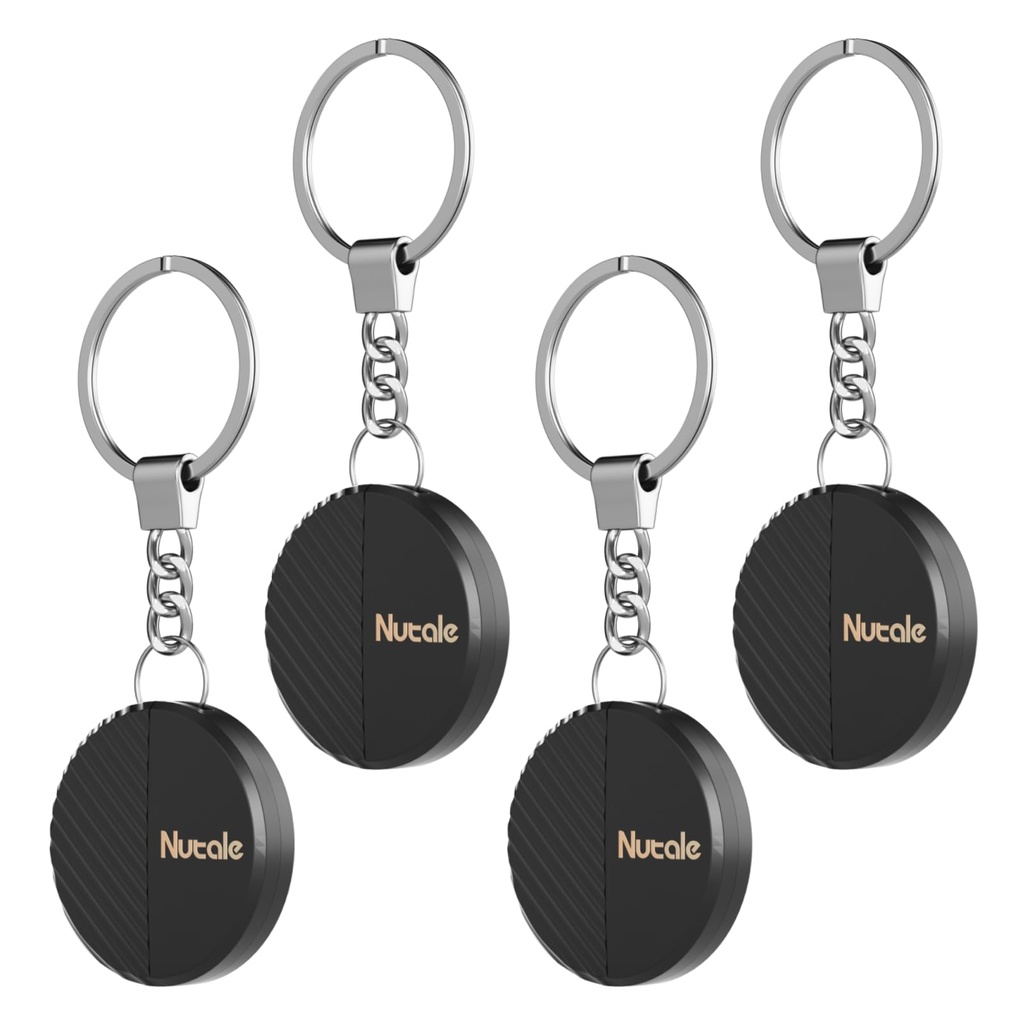 Nutale Key Finder Tag 4PCS - Bluetooth Smart Tracker Tags Locator - Compatible IOS and Andr