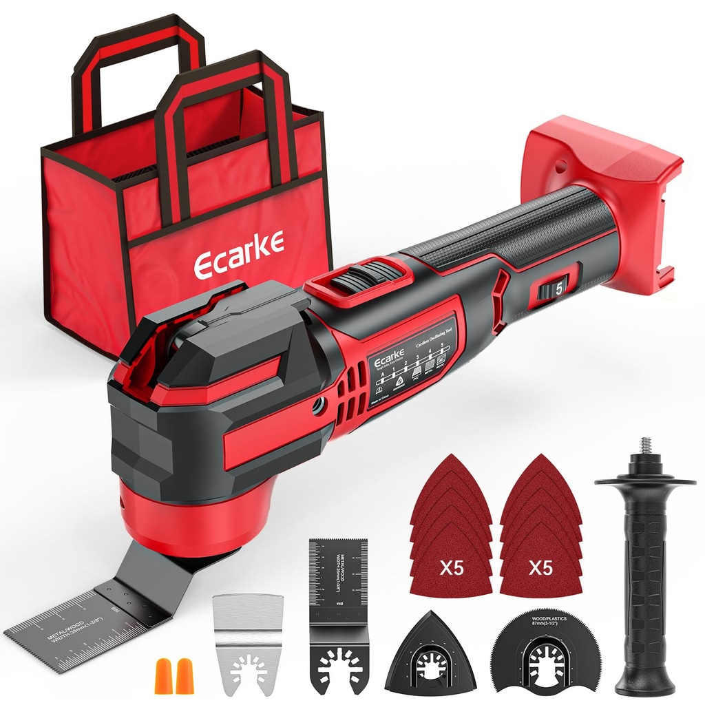 Ecarke Brushless Oscillating Multi-Tool Ã¢Â€Â“ Compatible with Milwaukee 18V Batteries, 21,