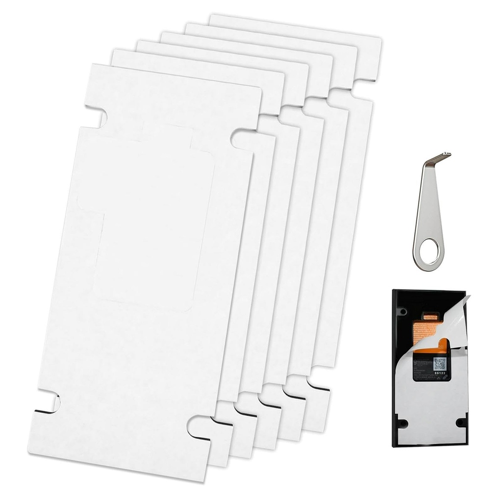 6 Pack Double Sided Tape Doorbell Mount No Drill Compatible with Ring Battery Video Doorbel
