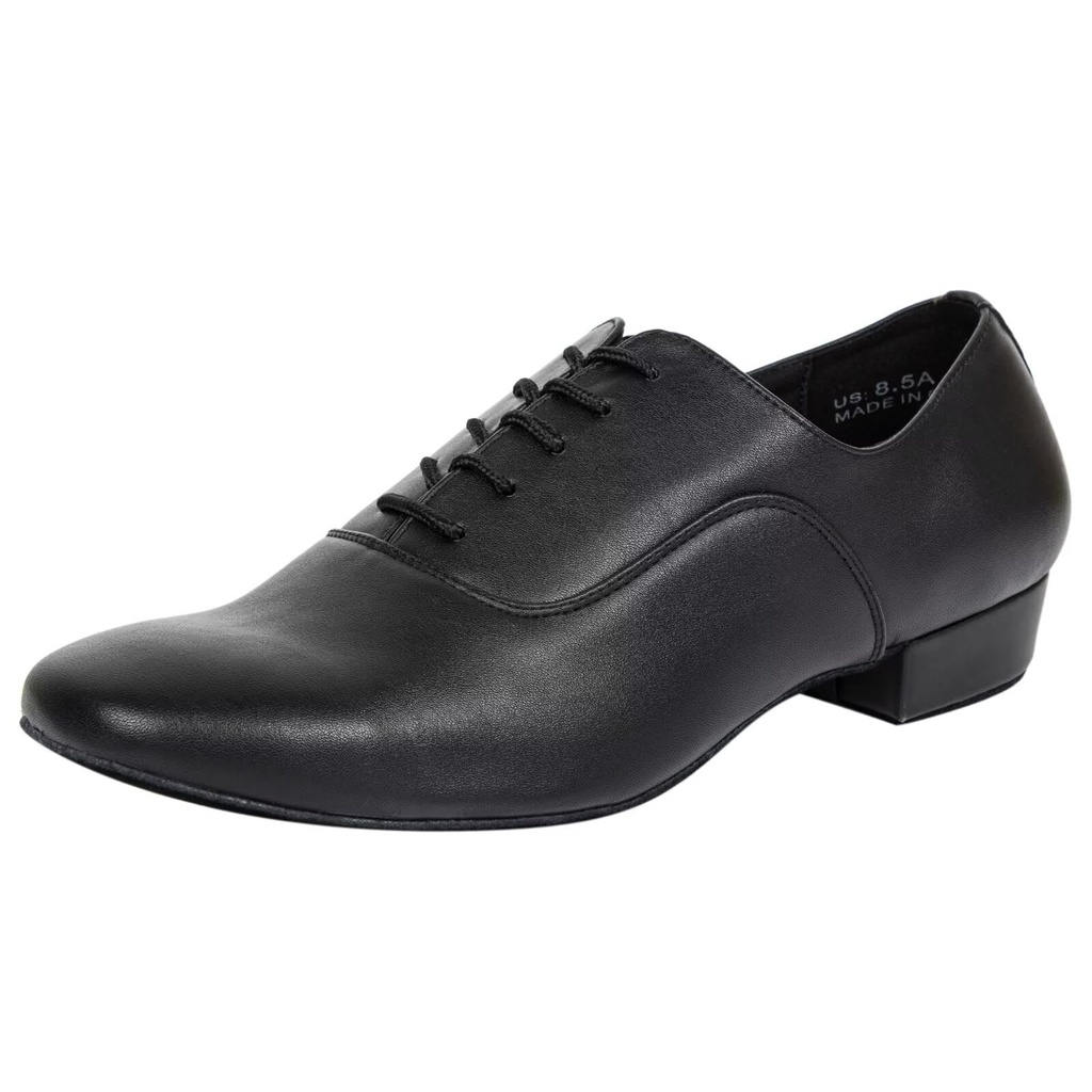 Asyusyu Mens Dance Shoes Oxford Black Ballroom Salsa Latin Dance Shoes for Men-9 UK