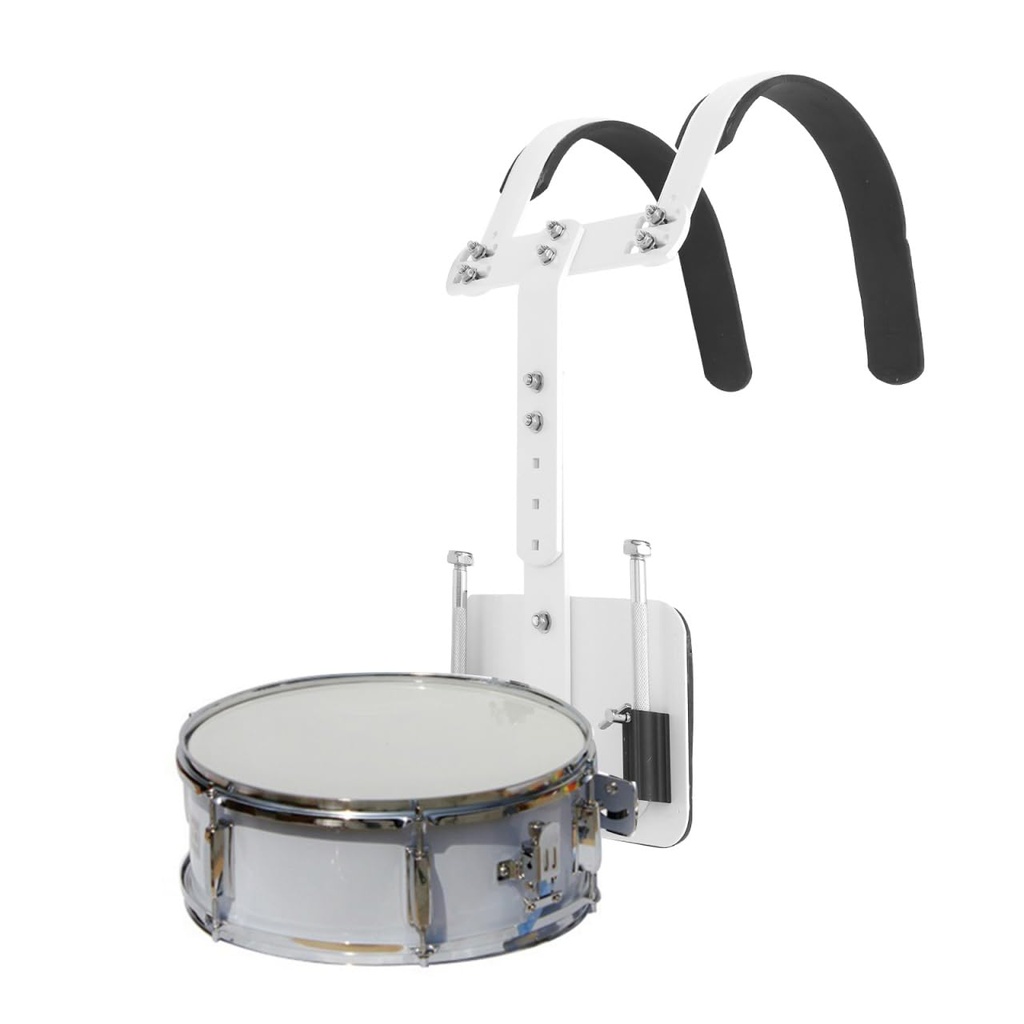 POPETPOP Adjustable Snare Drum Back Stand with Aluminum Frame and Shoulder Strap for Marchin