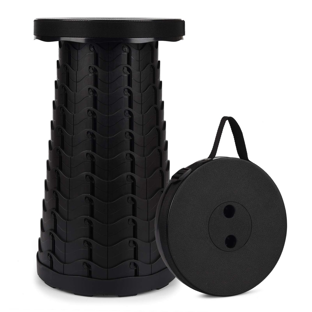 Portable Telescopic Stool, 2nd Generation Folding Stool Camping Lightweight Stool for Outdoors