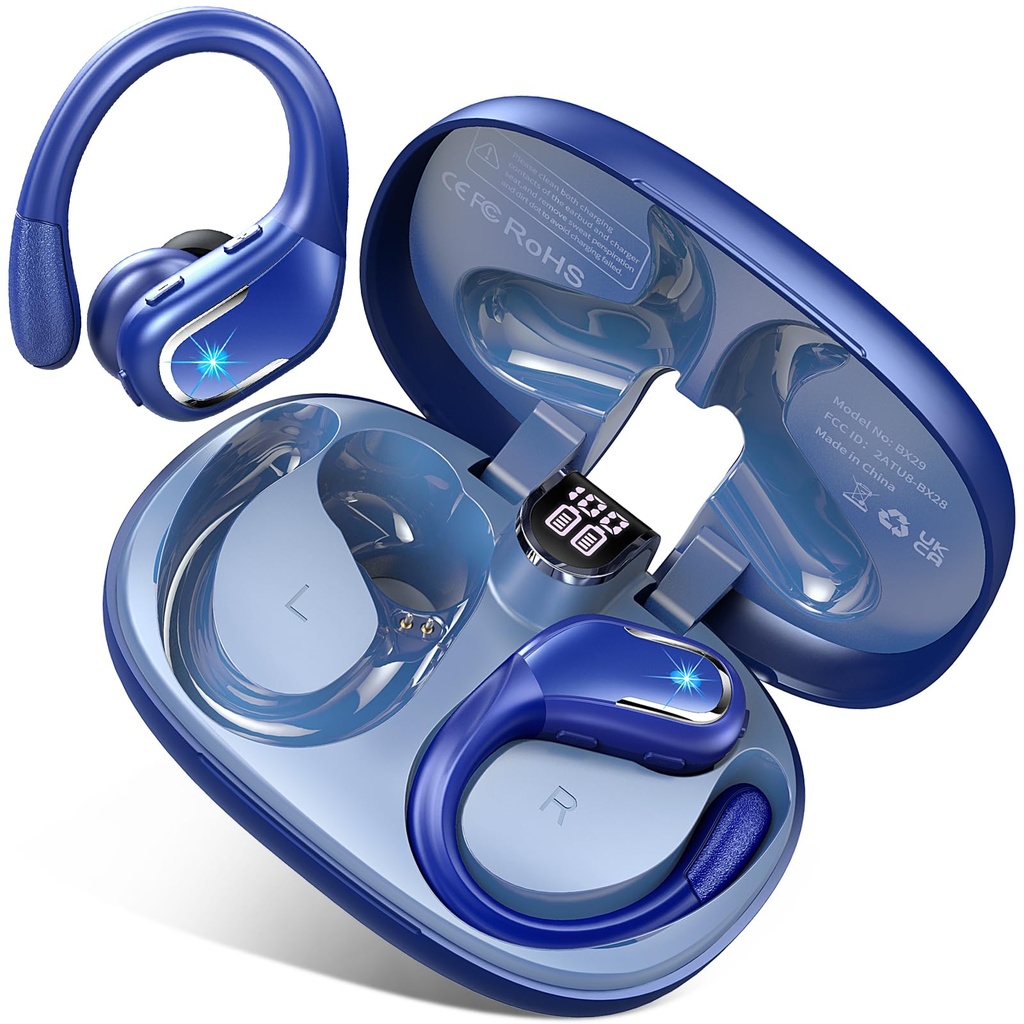 Wireless Earbuds, Wireless Headphones Running Bluetooth 5.3 Headphones with Mic, Wireless 