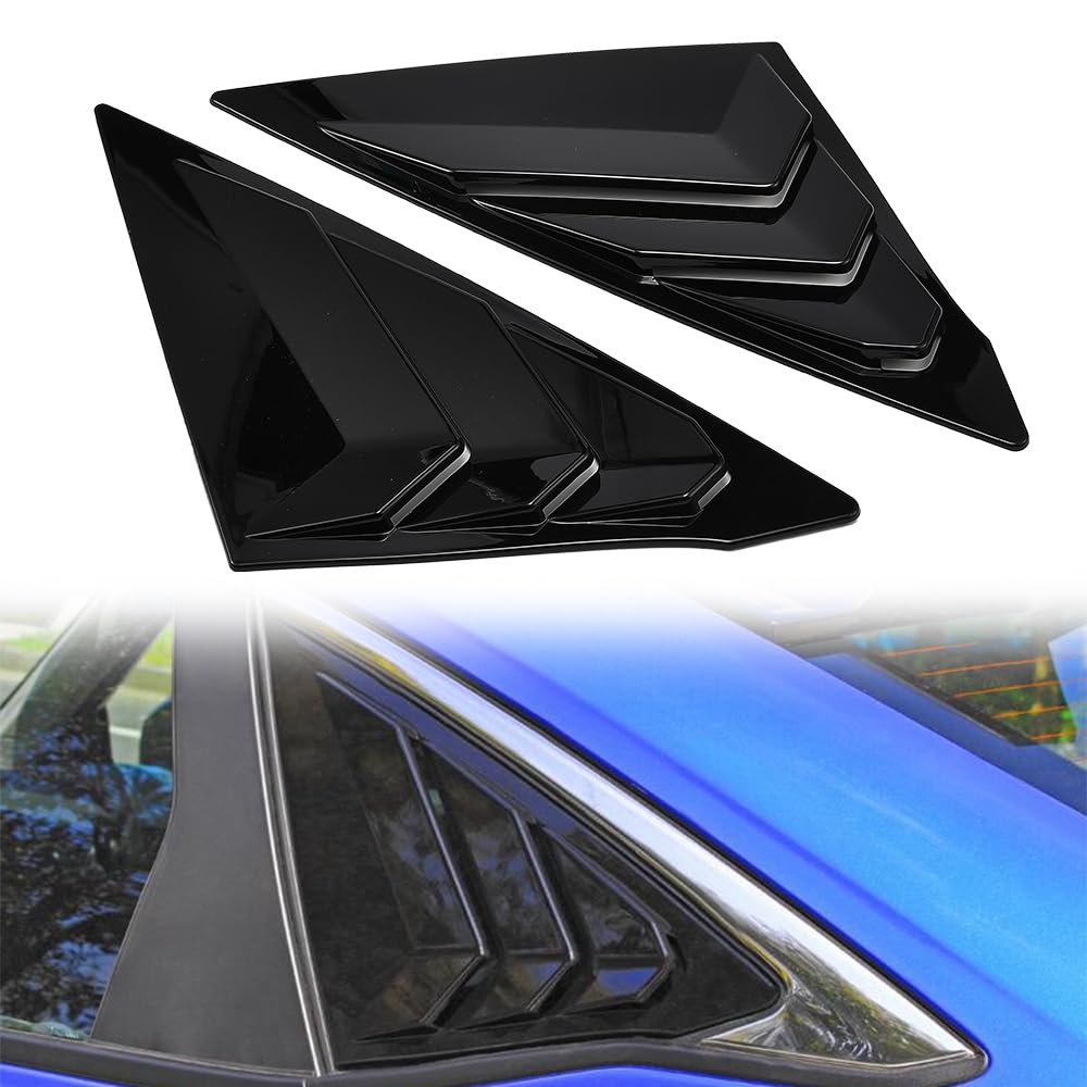 XhuangTech 2 Triangular Window Louvers for 11th Gen Ci-vic Sedan 2022-2025, Waterproof Car
