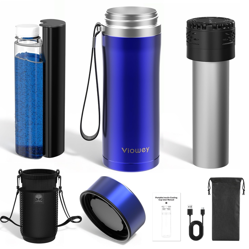 Electric Insulin Cooler Travel Case TSA Approved, Portable Insulin Refrigerator 
