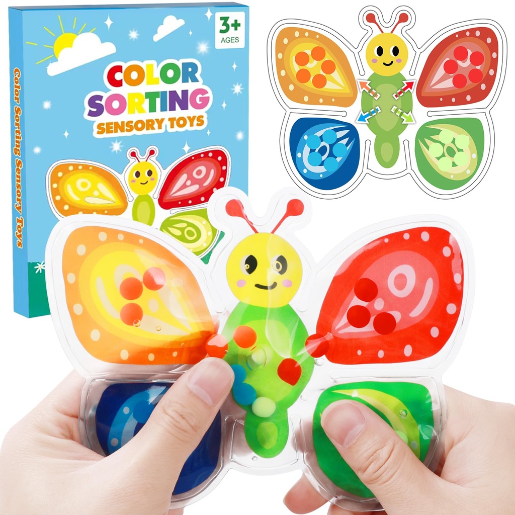 hopihy Colour Sorting Toys for Toddlers, Bee Shapes Sensory Toys for Autism & Fine Motor Sk