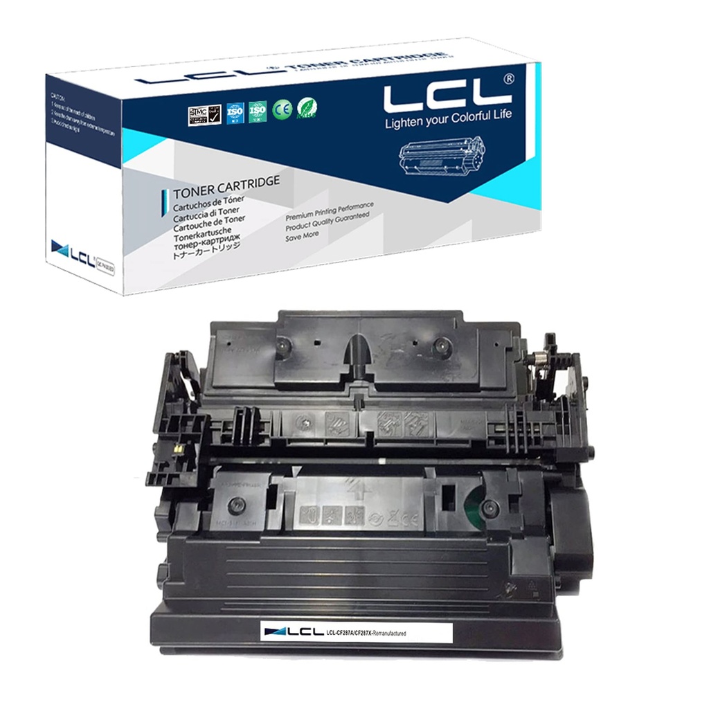 LCL Remanufactured 87A 87X CF287A CF287X 18000 Pages Toner Cartridge Replacement for HP Las