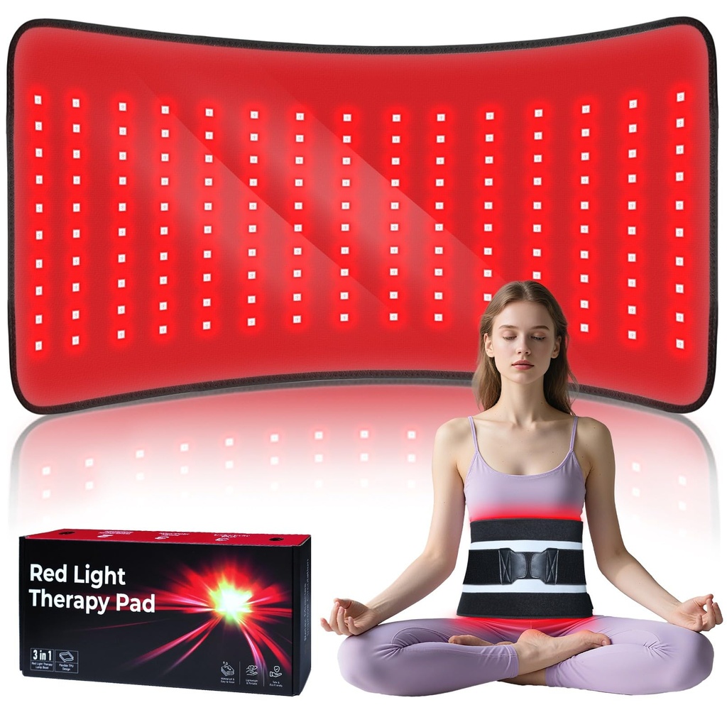 Kaoudt 2026 Medical-Grade TPU Red Light Therapy Belt for Body, 24" x 12" Large Size Red Lig