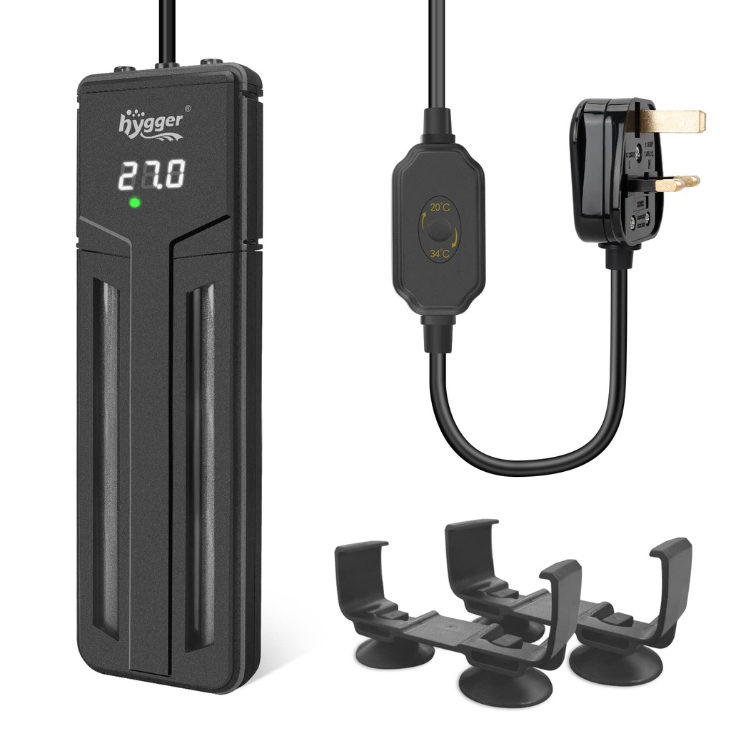hygger Fish Tank Heater, 1200W Submersible Aquarium Heater with Intelligent LED Digital Dis