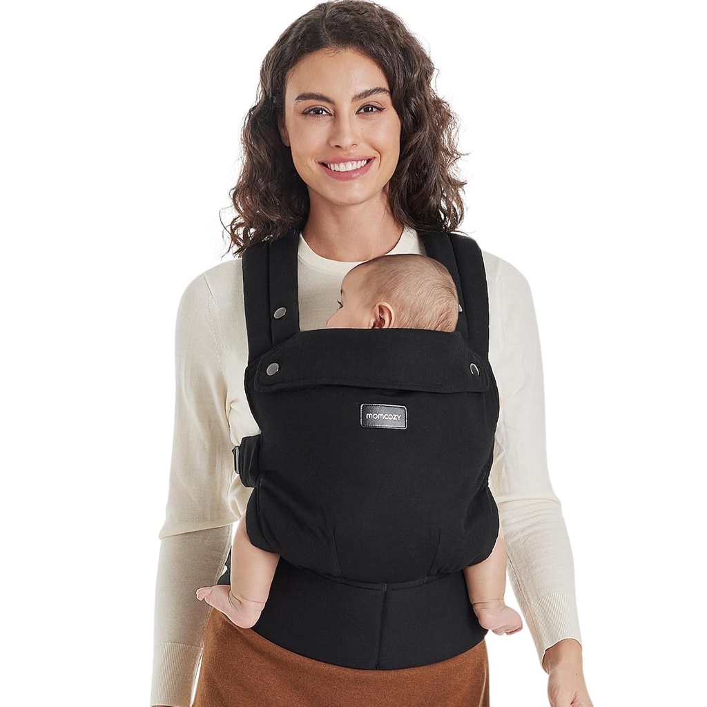 Momcozy Baby Carrier - Pure Cotton Carrier for 3-24 Months, Effortless to Put On, Ideal for