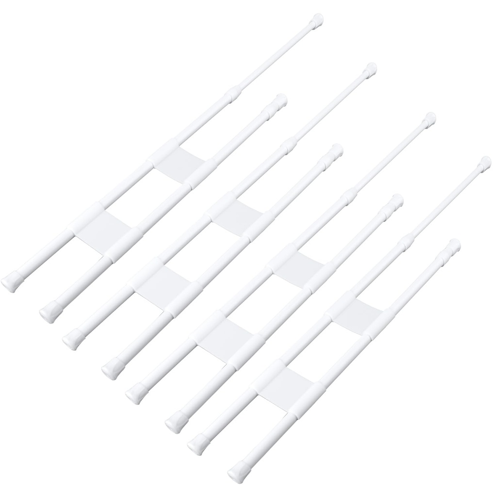 4pcs RV Refrigerator Bars, 15.8-27.6 Inch Double RV Fridge Bars RV Fridge Tension Rods Adju