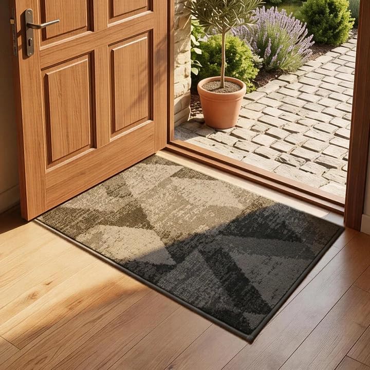 COSY HOMEER Nonslip Door Mat for Indoor, Absorbent Dirt Trapper Front Entryway Door Mat, 100