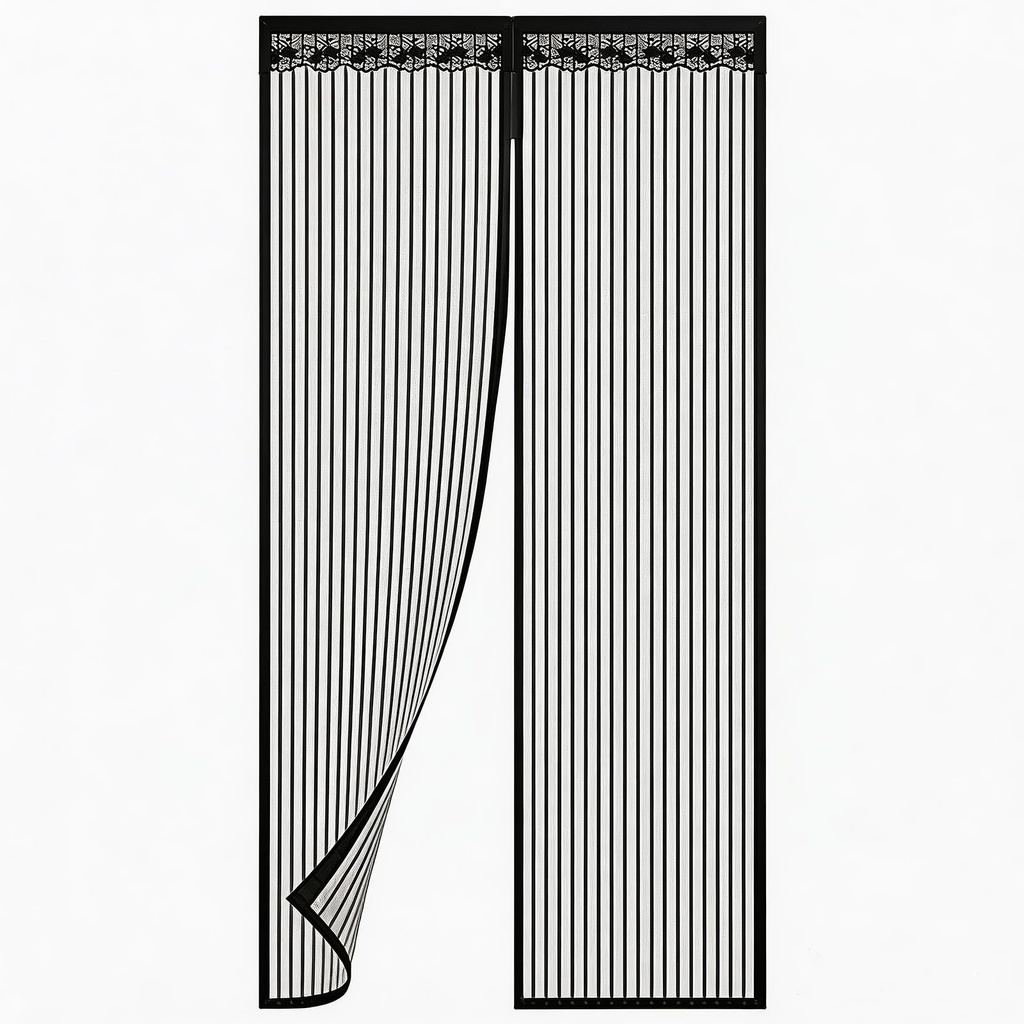 AFUAZKG Magnetic Fly Screen Door Ã”Ã‡Ã´ 100x210CM Enhanced Door Curtain with Heavy Duty Sel