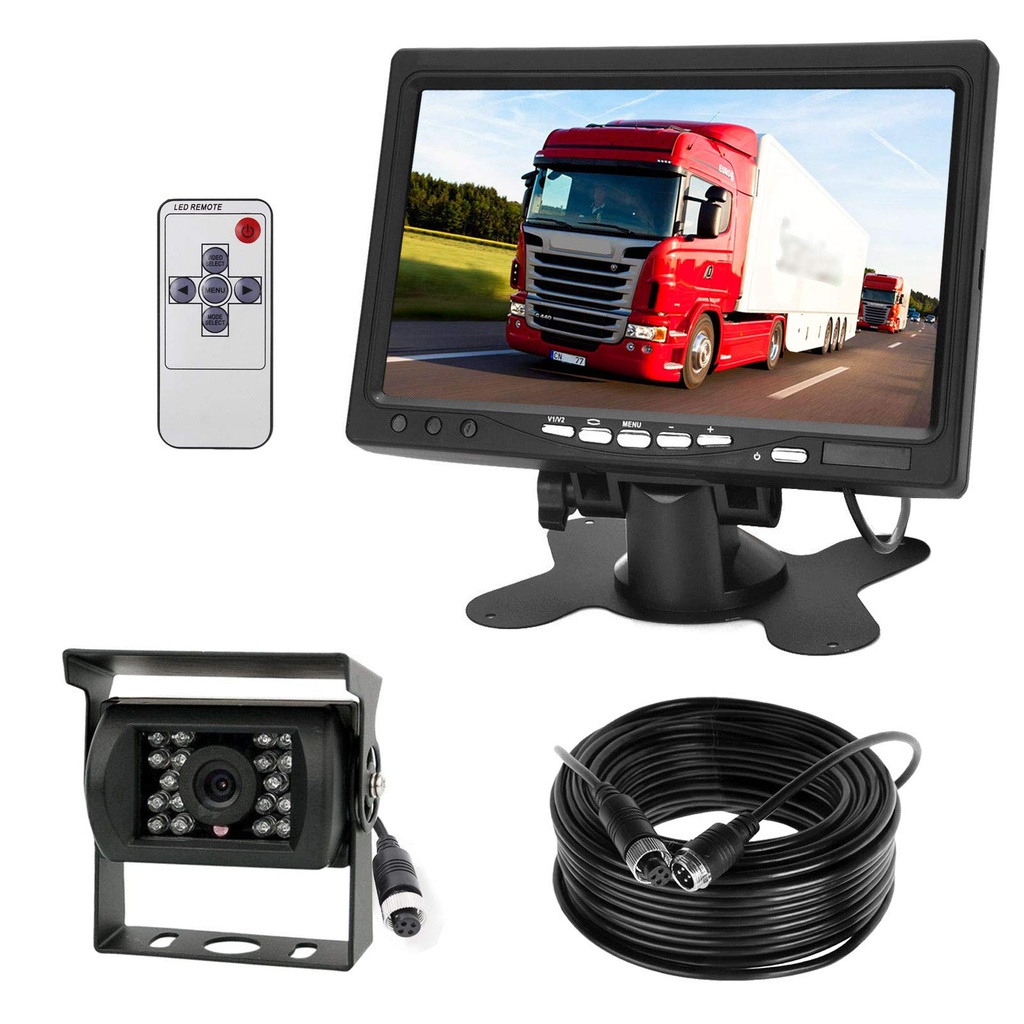 Reversing Camera Kit, 4 Pin 18LEDs Waterproof Night Vision Reverse Rear View Camera
