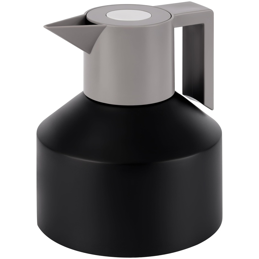 Belle Vous Black Stainless Steel Insulated Coffee Carafe - 1.2L/40.5oz Double-Walled Vacuum