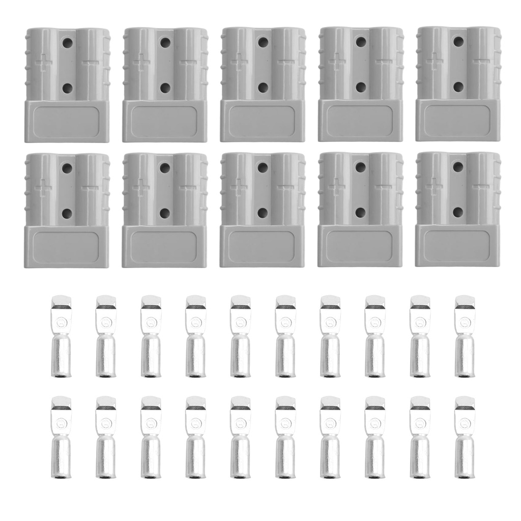 Tagtight 10Pcs Connector 50A Battery Quick Disconnect Connector, 12-24V 6AWG Double Pole wi