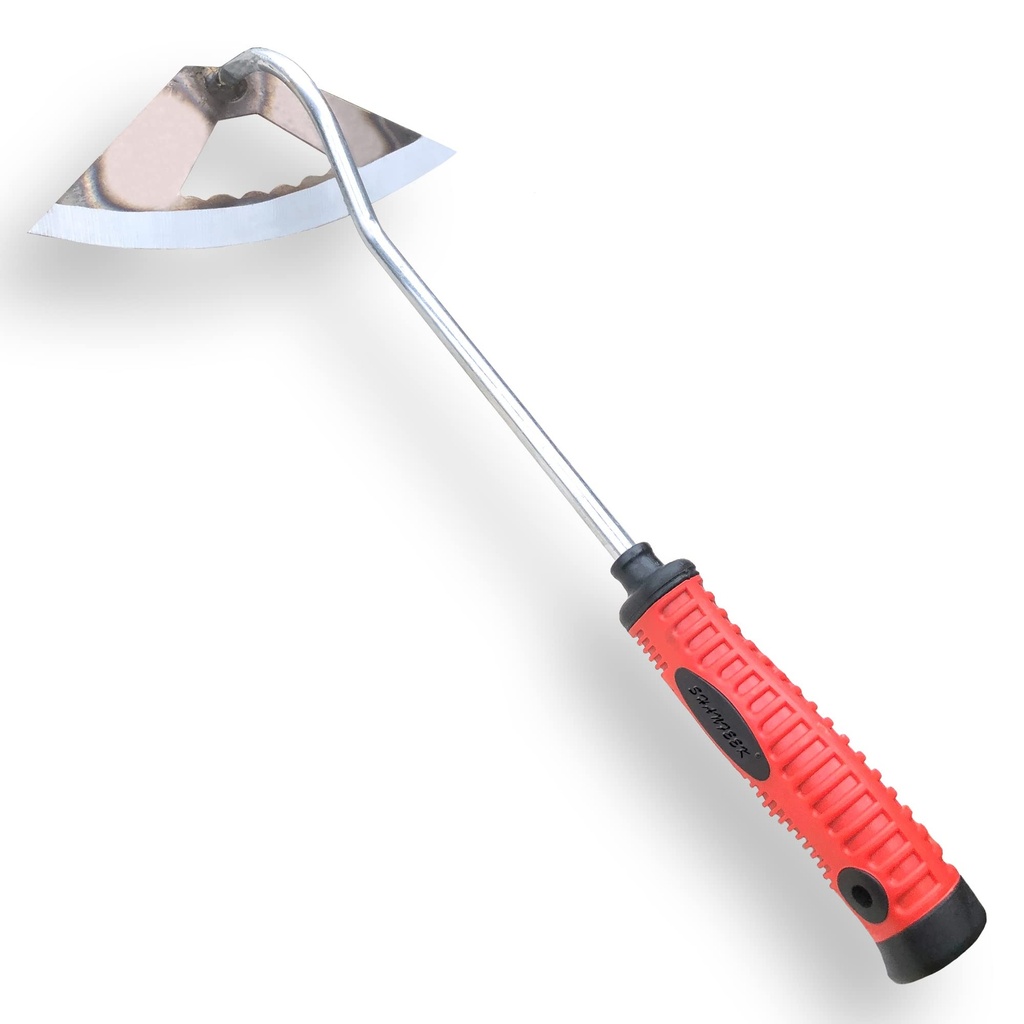 SHANFEEK Hoe Gardening Tools Hollow Hoe for Weeding 38CM Weed Removal Tool for Yard With Rub