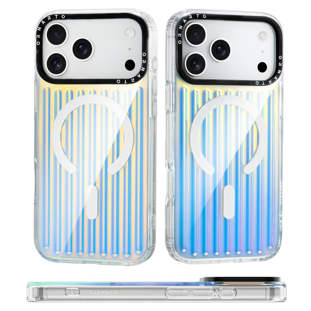ORNARTO Magnetic Case for iPhone 17 Pro 6.3", Compatible with MagSafe, Shockproof Protectiv