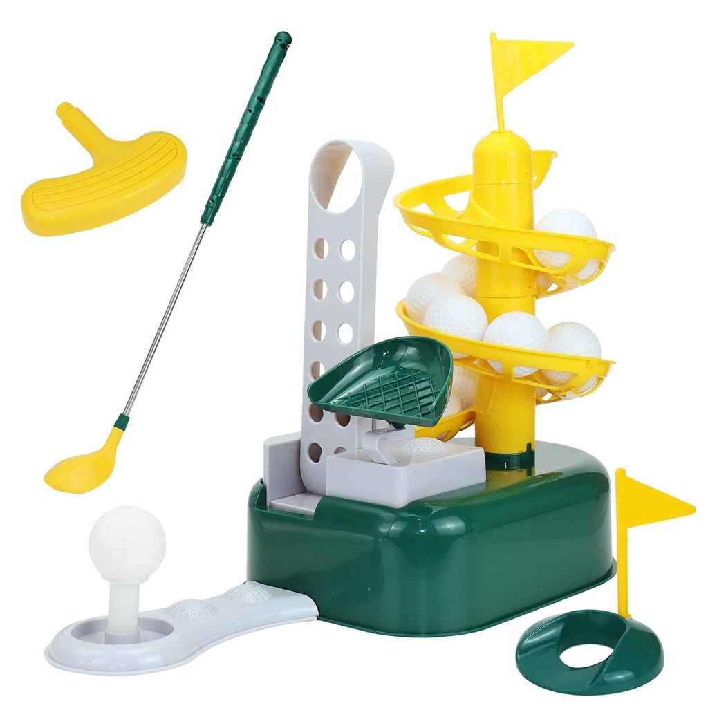 Golf Toys for Kids, Kids Golf Toys Set with Clubs, Balls, Flag and Putting Green, Outdoor L