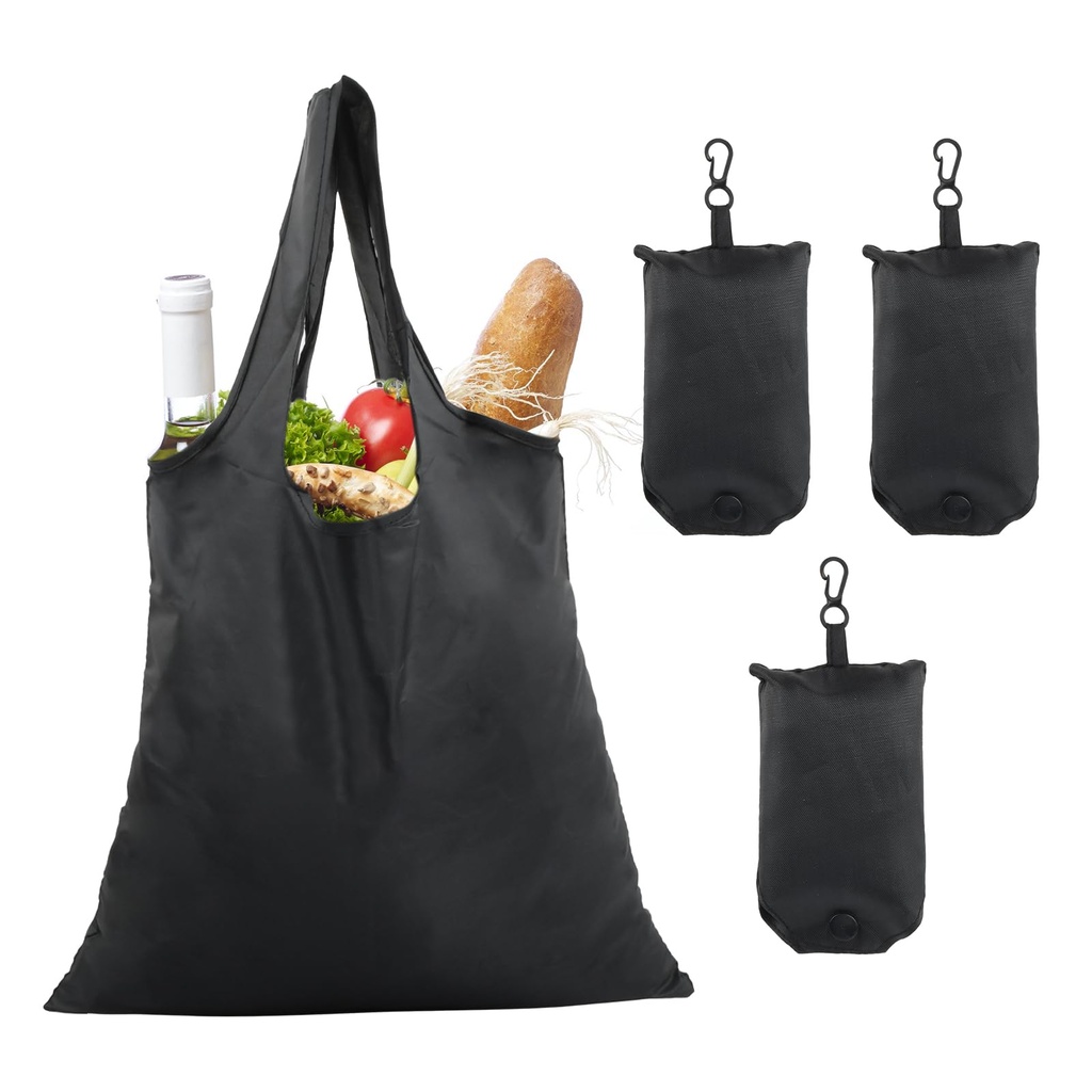 4 Pcs Shopping Bag Foldable Washable, Durablen and Lightweight Shopping Bags 48 * 36.5cm, E
