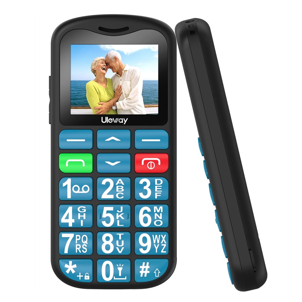 uleway Big Button Mobile Phone for Elderly - Easy to Use Basic Device With SOS Emergency Bu