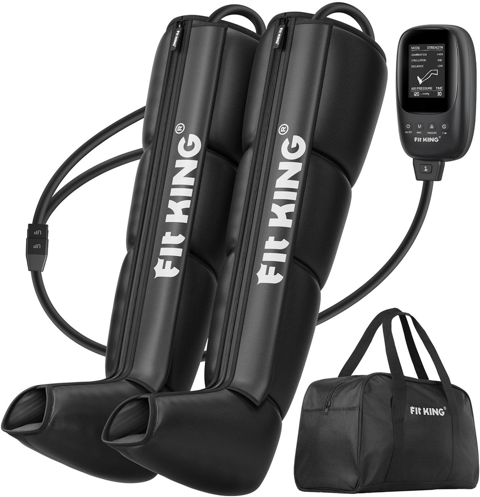FIT KING Recovery System Compression Boots Leg Massagers for Pain and Circulation Professional