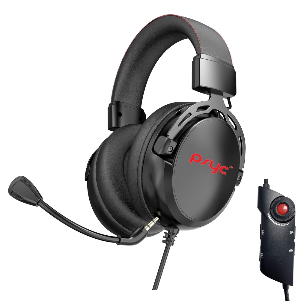 Gaming Headset SUMVISION SERAPH Gaming Headphones Wired 7.1 Surround Sound 3.5mm Aux USB 