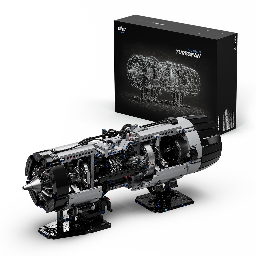 Nifeliz Turbofan Engine Building Set, Engineering Challenge Model for Adult Collectors