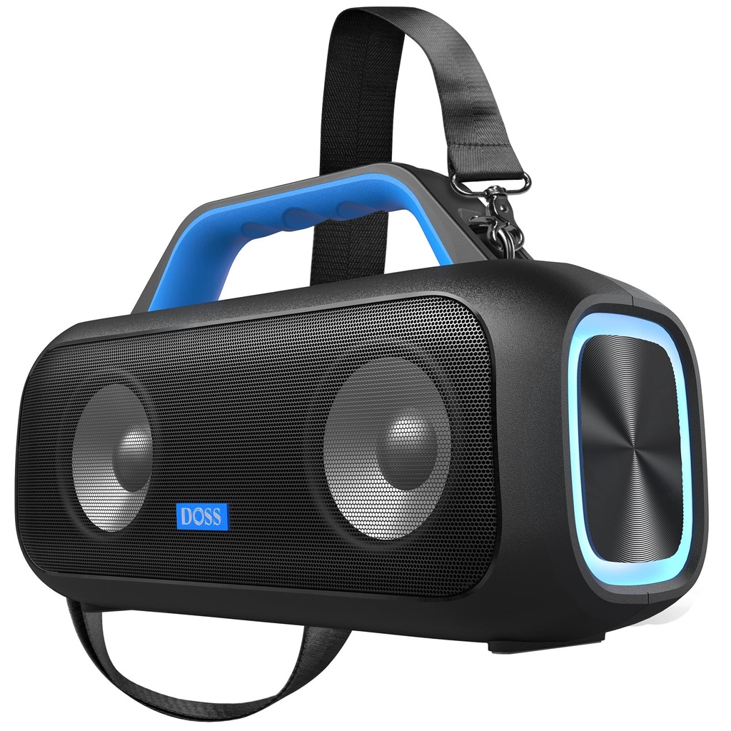DOSS Extreme Boom S Wireless Portable Bluetooth Speaker with 60W Stereo Sound, Rich Bass