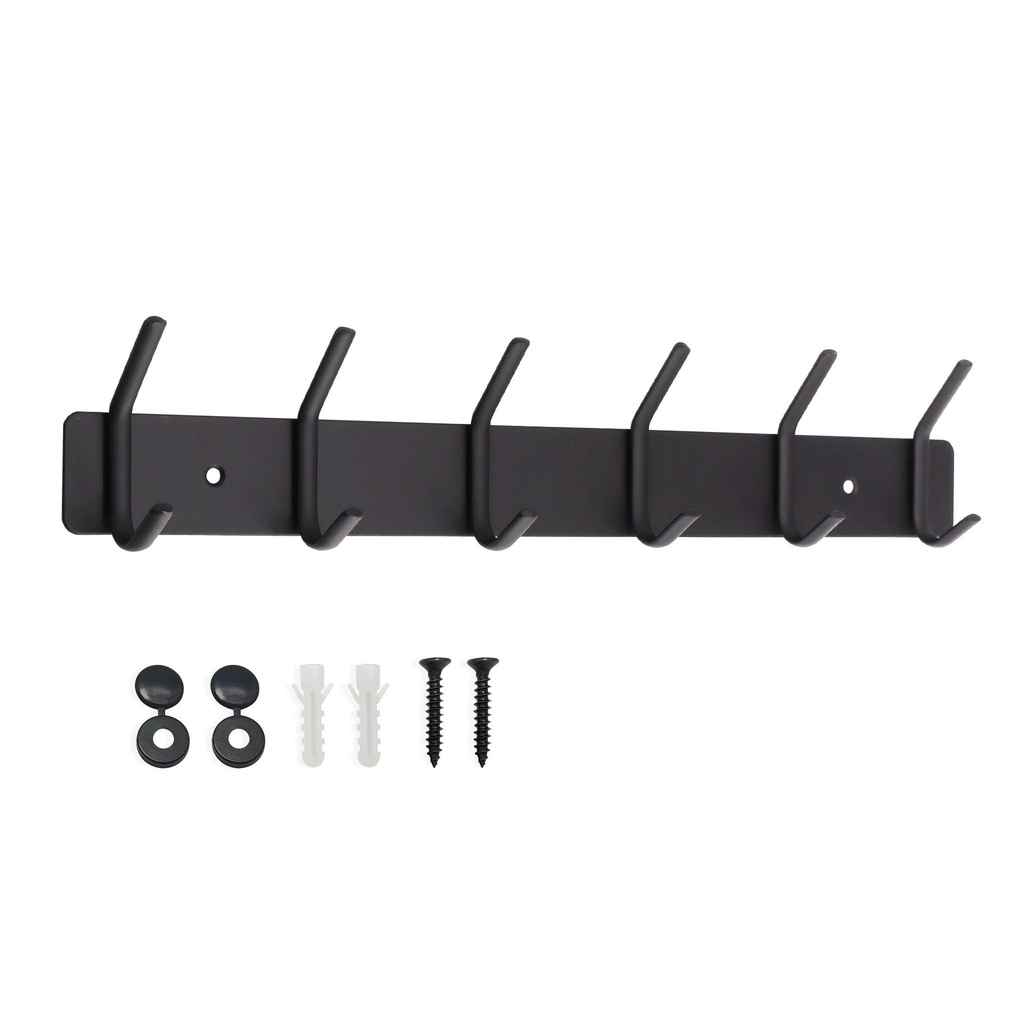 SYPEN Wall Mounted Metal Coat Rack, Coat Hooks for Hanging Robe, Towel, Clothes, Hat, for B