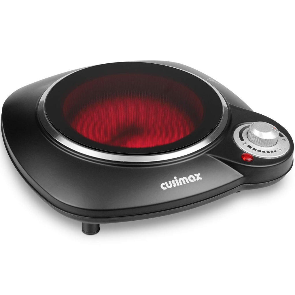 CUSIMAX Portable Hot Plate, 1200W Single Ceramic Hob, Hot Plates for Cooking, Electric 