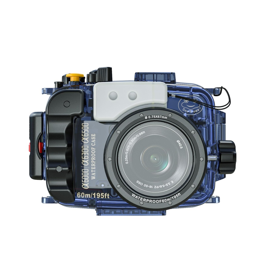 Sea frogs for Sony a6500 a6400 a6300 a6000 195FT/60M Underwater Camera Diving Waterproof 