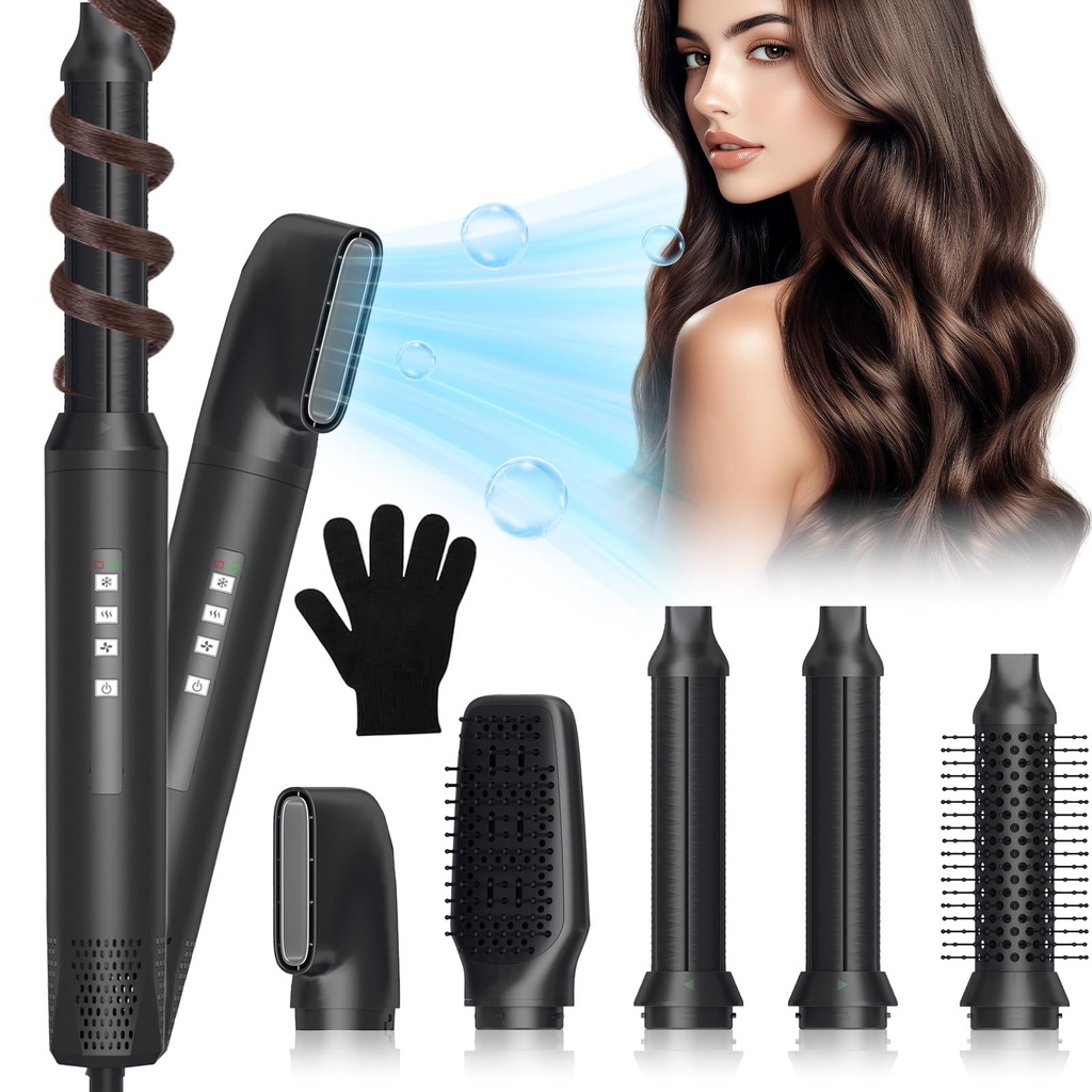 5 in 1 Hair Air Styler Ã¢Â€Â“ Magic Air Styler with Curl Straighten, Volumise, Smooth and Ha