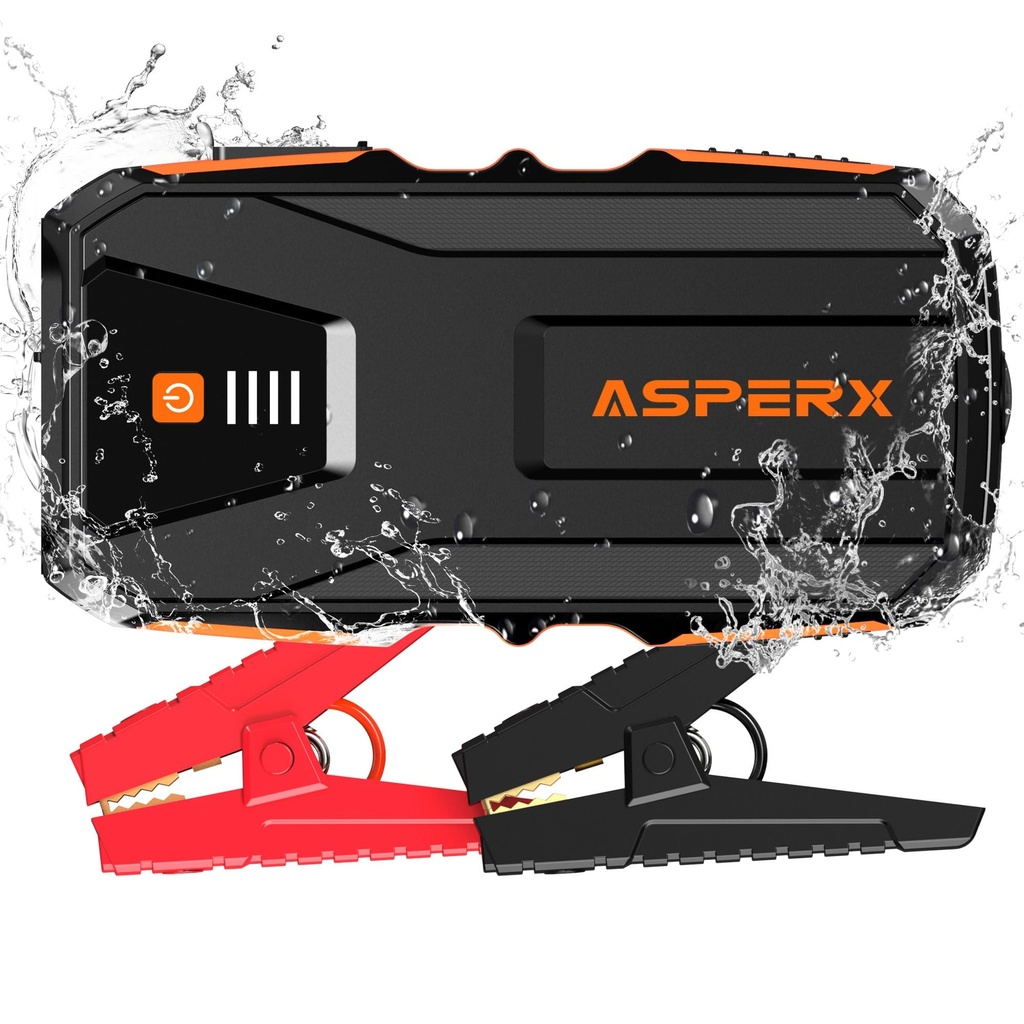 ASPERX Jump Starter Power Pack(Up to 10L Gas/8L Diesel), Car Battery Booster Jump Starter