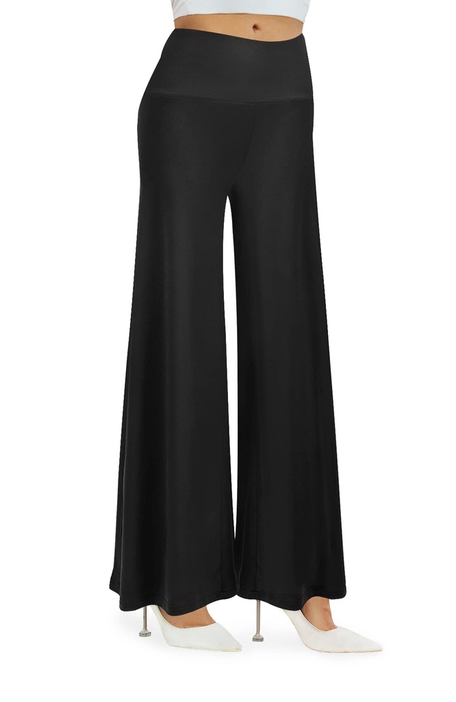 Cegerne Women Trousers High Waist Stretch Wide Leg Pants Ladies Elegant Loose Lounge Palazzo