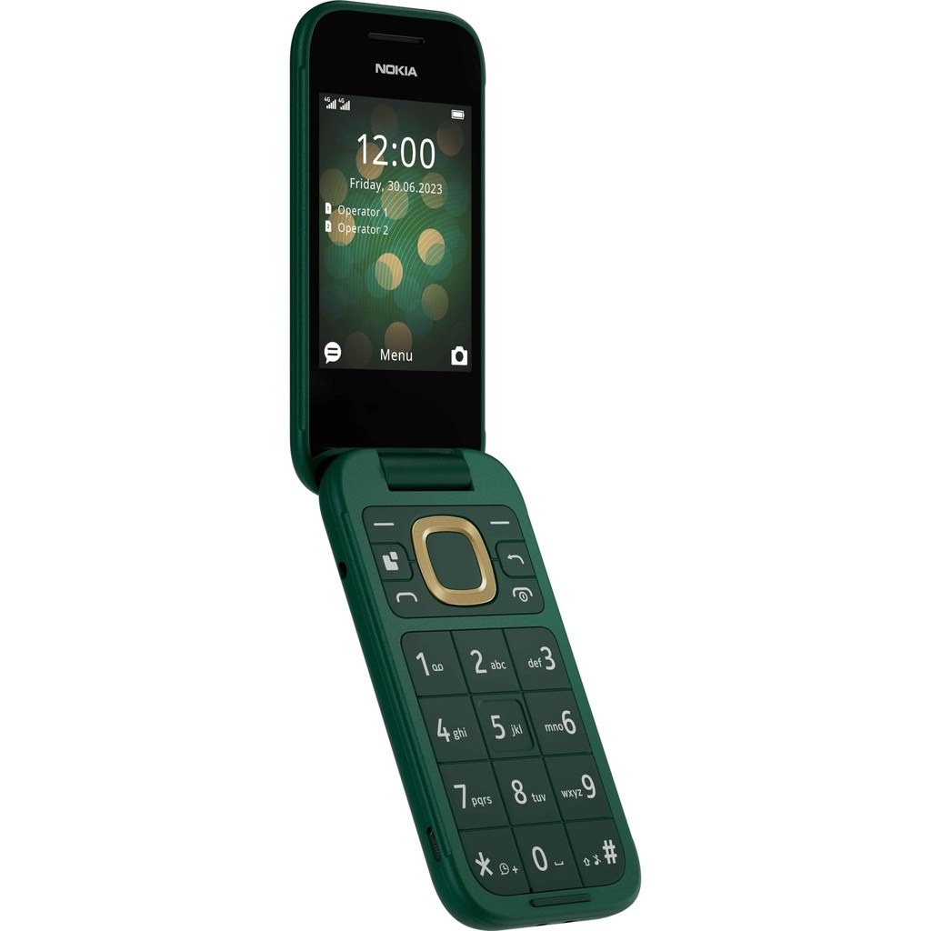 Nokia 2660 Flip Feature Phone with 2.8" display, 4G Connectivity, built-in camera, MP3 player