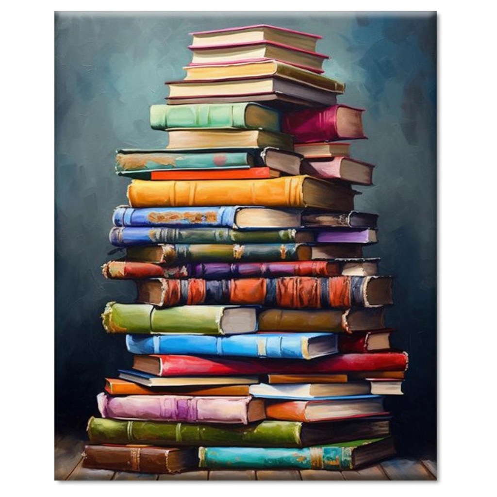 YALKIN Paint by Numbers for Adults Kits, Books Painting by Number Kits On Canvas, Without F