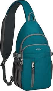 Waterfly Sling Bag Crossbody Backpack:Multiple Pockets Shoulder Bag Lightweight Chest Bag w