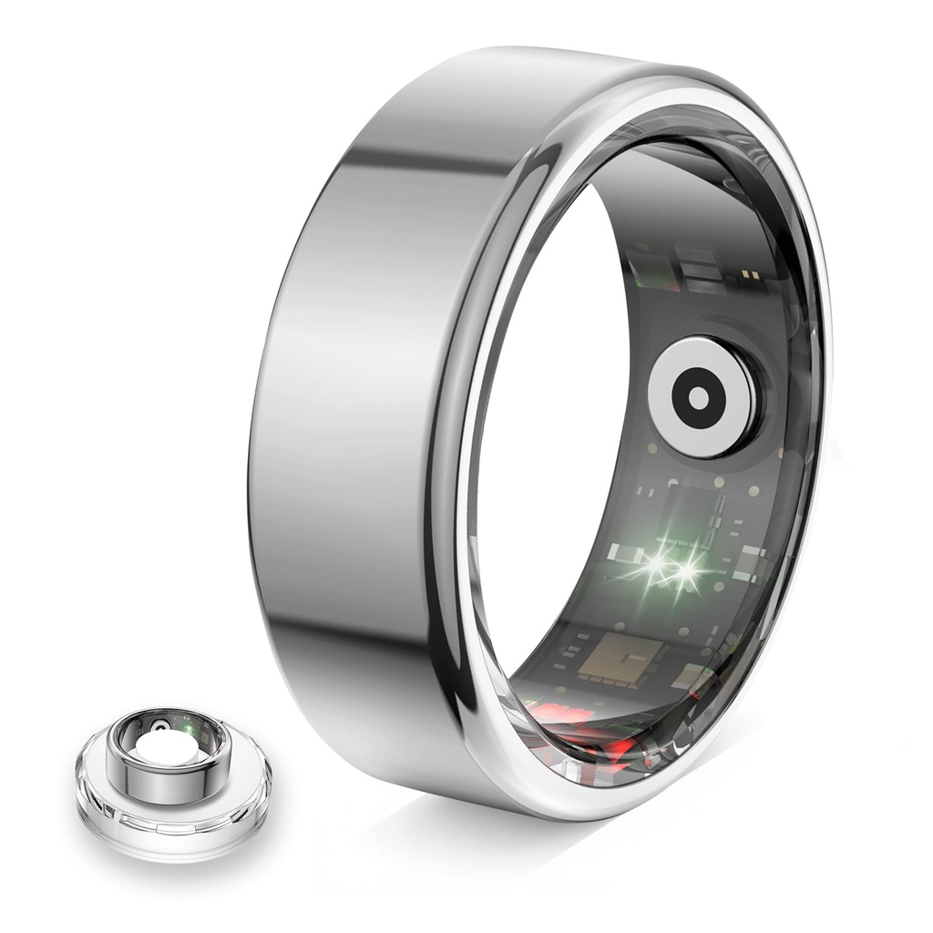 Govllfoz Smart Ring for Women & Men Sleep Monitoring, Step Counter, Calorie & Distance Tracking