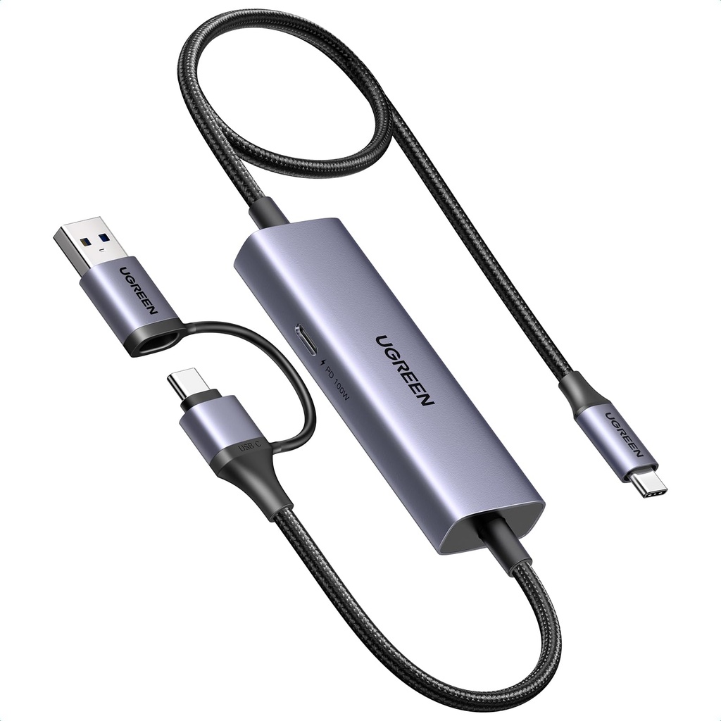 UGREEN Video Capture Card USB C 4K Streaming Device 2K 30Hz 1080P 60FPS Record 100W PD Power
