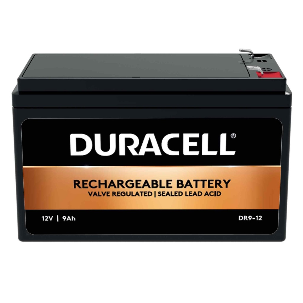 Duracell Original DR9-12 12V 9Ah Sealed Lead Acid Rechargeable Battery UPS Home Alarm 