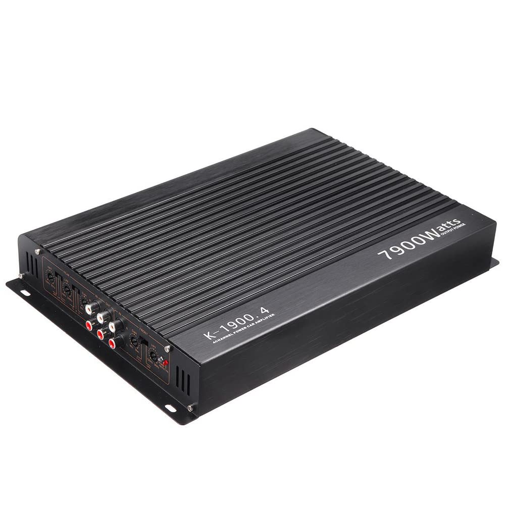 4-Channel Audio Power Amplifier, amplifier HiFi 7900W High Power Amp. Four-Way 12.0V Car