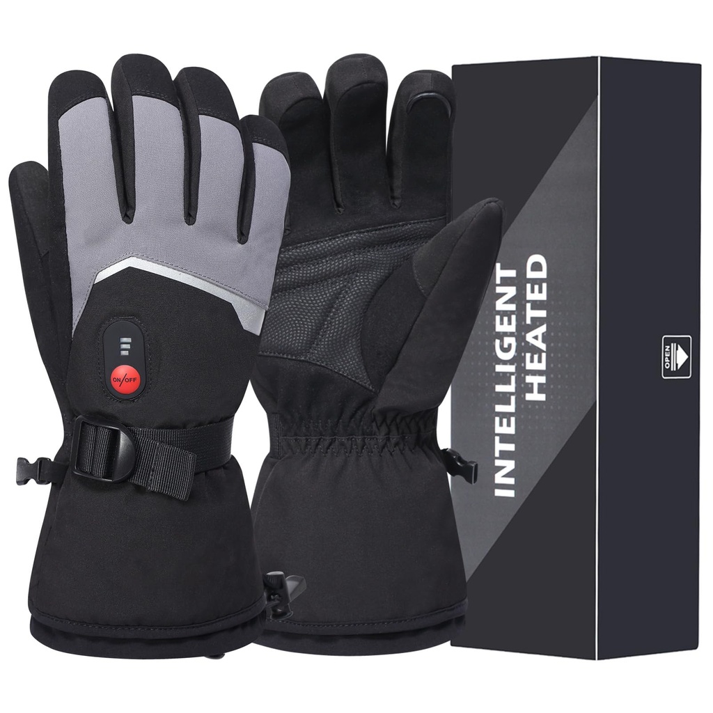 Sun Will Heated Gloves for Men Rechargeable Waterproof,Battery Electric Heated Ski Gloves