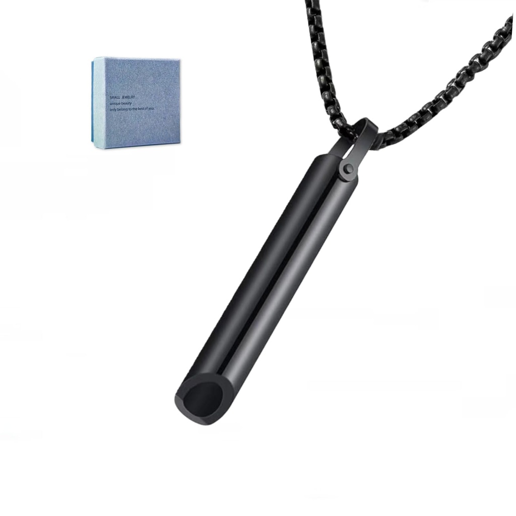 Zilynhom Breathing Necklace, Anxiety Relief Item for Mindfulness, Meditation, Yoga, Deep Br