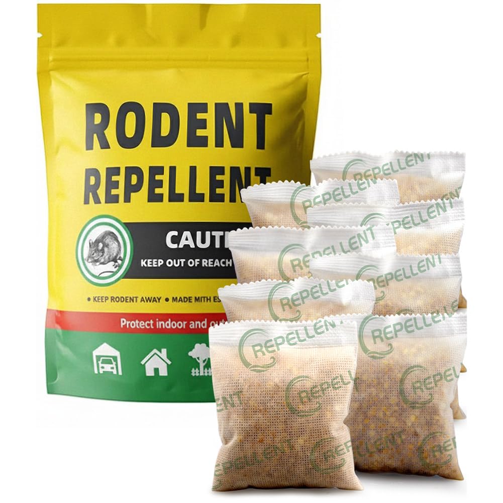 FONLIR Rodent Repellent Pouches, Mice Repellent Indoor, Peppermint Mouse Repellent, Rat Repe